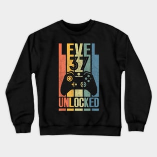 Level 37 Video 37 Birthday Crewneck Sweatshirt